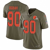 Nike Browns 90 Emmanuel Ogbah Olive Salute To Service Limited Jersey Dzhi,baseball caps,new era cap wholesale,wholesale hats